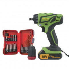 Аккумуляторный шуруповерт с набором ProCraft PA18Pro DFR+set