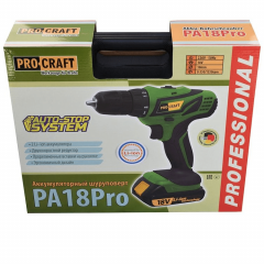Аккумуляторный шуруповерт ProCraft PA18Pro DFR