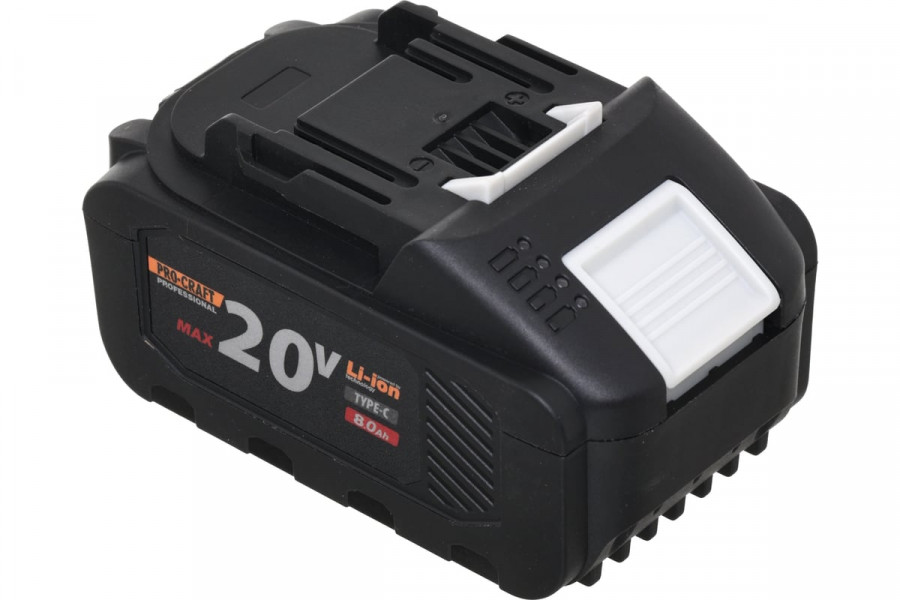 Батарея аккумуляторная PROCRAFT BAT20/8 Li-Ion 20В 8Ач, type-c